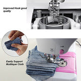 NEX HT-CS141W-M Sewing Machine with 12 Built-in Stitches Crafting Mending Machine Pink