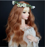 Kuafu 9-10 Inch (22-24cm) 1/3 BJD/SD Doll Wig Cute Long Kinky Curly Hair Wigs Blonde