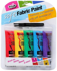 TULIP 29375 Soft Fabric Paint, 5-Pack