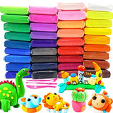 36 Colors Air Dry Clay Kit,Ultra-Light Plasticine Clay with Sculpting Tools,Fluffy Slime Modeling Clay for Preschool Education and DIY Handicrafts