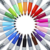 Sharpie Permanent Markers, Fine Point, Alex Morgan Special Edition, Assorted Electro Pop Colors, 24
