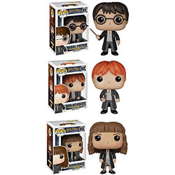 Funko Harry Potter POP! Movie Vinyl Collectors Set: Harry Potter, Ron Weasley & Hermione Action Figure