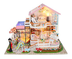 Flever Dollhouse Miniature DIY House Kit Creative Room with Furniture for Romantic Valentine's Gift(Sweet Words)