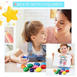 9 Colors Toddler Crayons Egg Crayons Palm Grasp Crayons Washable Crayons Paint Crayons for Kids Ages 1-3