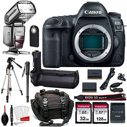 Canon EOS 5D Mark IV Digital SLR Camera Bundle (Body Only) + Prime Accessory Bundle (20 Items)