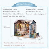 Flever Dollhouse Miniature DIY House Kit Creative Room with Furniture for Romantic Gift (Forest Time(Plus Dust Proof and Music Box))