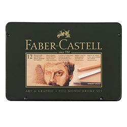 Faber-Castel 12 Piece PITT Monochrome Tin Set