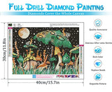 Mushroom Diamond Painting Kits for Adults - 5D Diamond Art Kits for Adults Kids Beginner, DIY Full Drill Diamond Dots Paintings with Diamonds Gem Art Crafts for Adults Home Wall Decor 11.8x15.7inch