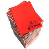 Nasco Practice Student Artist Sketchbooks - 50 Sheets, Bulk Pack of 48-8 - 1/2" x 11", 20 lb.