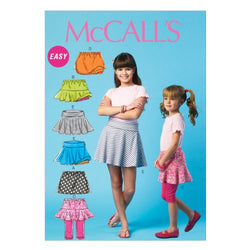 McCall Pattern Company M6918 Children's/Girls Skorts, Size CHJ