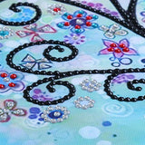 DIY Special Shaped Diamond Embroidery Blue Scenery Trees Cross Stitch Diamond Painting Flower Needlework Rhinestone Home Decor