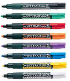 Pentel Wet Erase Chalk Markers - Vibrant Colors - Premium Quality - Pack 8
