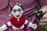 The Unemployed Philosophers Guild Frida Kahlo Little Thinker - 11" Plush Doll for Kids and Adults