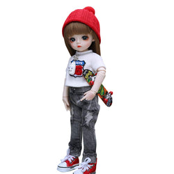 UCanaan BJD Doll, 1/6 SD Dolls 12 Inch 18 Ball Jointed Doll DIY Toys with Full Set Clothes Shoes Wig Makeup, Best Gift for Girls-Xaar