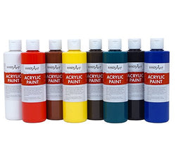 Handy Art® 8 Color - 8 Ounce Primary Acrylic Paint Set Assorted