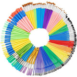 Paint Brush Set for Kids, Classroom Arts Supplies, 14 Shapes and Sizes (250 Pieces)