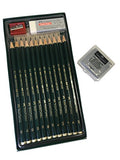 Faber-Castell 9000 Art Graphite Sketch Best Gifts Wood Pencil Sets 12 Counts With 12 Degree of