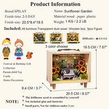 Spilay Dollhouse DIY Miniature Wooden Furniture Kit,Mini Handmade Doll House Wood Box Model with Dust Cover & LED,1:24 Scale Creative Woodcrafts Toys for Adult Friend Lover Birthday Gift