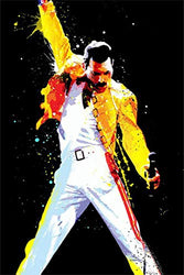 5D DIY Diamond Painting Queen Band Freddie Mercury 12X16 inches Full Round Drill Rhinestone Embroidery for Wall Decoration