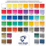 Van Gogh Watercolor Paint Set, Metal Tin, 48-Half Pan