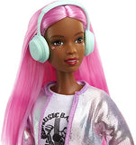 Barbie Career of The Year Music Producer Doll (12-in), Colorful Pink Hair, Trendy Tee, Jacket & Jeans Plus Sound Mixing Board, Computer & Headphone Accessories, Great Toy Gift