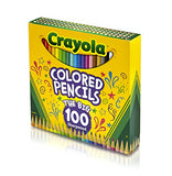 Crayola Different Colored Pencils, 100 Count, Adult Coloring