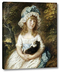 Miss Brummell by Thomas Gainsborough - 8" x 10" Gallery Wrap Giclee Canvas Print - Ready to Hang