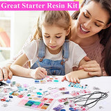 214Pcs Epoxy Resin Jewelry Making Kit for Beginners, Include Silicone Resin Jewelry Molds, 12 Colors Resin Pigment, Glitters, Foil Flakes for Earrings Pendants Necklace Bracelet Rings Keychain Making