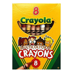 Crayola Multicultural Crayons -24 count (Set of 3 - 8 Packs)