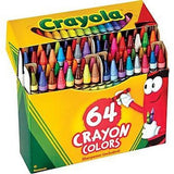 Crayola 52-0064 Crayons Assorted Colors 64 Count