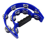 YMC Half Moon EZ Grip Tambourine 20 Jingles - Blue ...