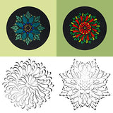 H&B Acrylic Painting Set-Mandala Dotting Tools Painting Kit - Rock Dot Paint Stencils Tool Set -Art Supplies Kits with Wooden Easel for Nail Stone Mandala Arts Drawing Home Decor Activity