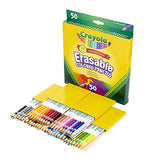 Crayola Erasable Colored Pencils, Art Tools, Adult Coloring, Gift for Kids, 50 Count