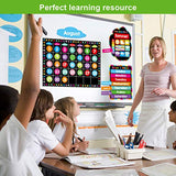 Chalkboard Brights Calendar Bulletin Board Set Colorful Classroom Decoration 99 Pcs