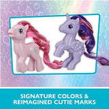 My Little Pony Retro Rainbow Mane 6 -- 80s-Inspired Collectable Figures with Retro Styling; 6 3-Inch Toys (Amazon Exclusive)