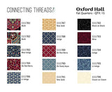 Connecting Threads Print Collection Precut Cotton Quilting Fabric Bundle Fat Quarter (Oxford Hall)