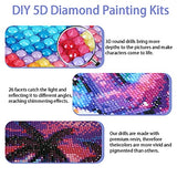 5d Diamond Painting Kits for Adults, Rocky Mountain Sunset Diamond Painting Kits Round Diamond Dots DIY Arts Painting Perfect for Bedroom Dining Room Study Office Wall Decor ( 12x16 lnch)