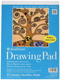 Strathmore 27-109  100 Series Youth Drawing Pad, 9"x12" Tape Bound, 40 Sheets