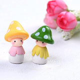 N/ hfjeigbeujfg Miniature Fairy Garden Lovely Mushroom Doll Micro Landscape Bonsai Dollhouse Home Decor Gift Garden - Green