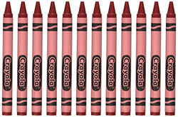 Crayola 52-0836-038 Single Color Crayon Refill, 5/16" x 3-5/8" Size, Standard, Red