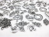 Yueton 100 Gram (Approx 80pcs) Assorted DIY Antique Charms Pendant for Crafting, Jewelry Making