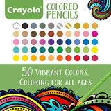 Crayola Brush & Detail Dual Tip Markers, Kids At Home Activities, 32 Colors, 16 Count & Colored Pencils For Adults (50 Count), Color Pencil Set, Adult Coloring Supplies, Gifts [Amazon Exclusive]