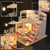 Monarca. Maria's Pink Melody. DIY Miniature Dollhouse Kit – Mini House Making Kit with Miniature Dollhouse Accessories – Tiny House Building Kit – Ideal Doll House for Kids and Grown Ups