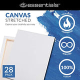 Royal & Langnickel Essentials 9x12" Triple Gessoed Stretched Canvas Super Value Pack, for Oil and Acrylic, 28 Pack