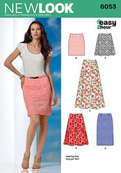 New Look 6053 Misses' Skirts Sewing Pattern, Size A (8-10-12-14-16-18)