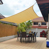 Artpuch 10' x 13' Shade Sails 185GSM Rectangle Shade Sail UV Block for Patio Garden Outdoor Facility