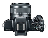 Canon EOS M50 Mirrorless Camera w/15-45mm (Black) + 32GB + K&M Essential Photo Bundle
