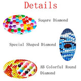 DIY Handwork Store 5D Cat with Butterfly Diamond Painting Kits for Adults Kids Full Round with AB Drills Cross Stitch Mosaic Making Arts Crafts Handcrafts Home Decor(15.75''x 15.75'')