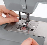 SINGER Heavy Duty 4432 110 Stitch Applications, Metal Frame, Stainless Steel Bedplate Made Easy Sewing Machine, Gray