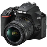 Nikon intl D3500 DSLR Camera Bundle with 18-55mm VR Lens - Built-in Wi-Fi-24.2 MP CMOS Sensor - -EXPEED 4 Image Processor and Full HD Videos64GB Memory(17pcs)